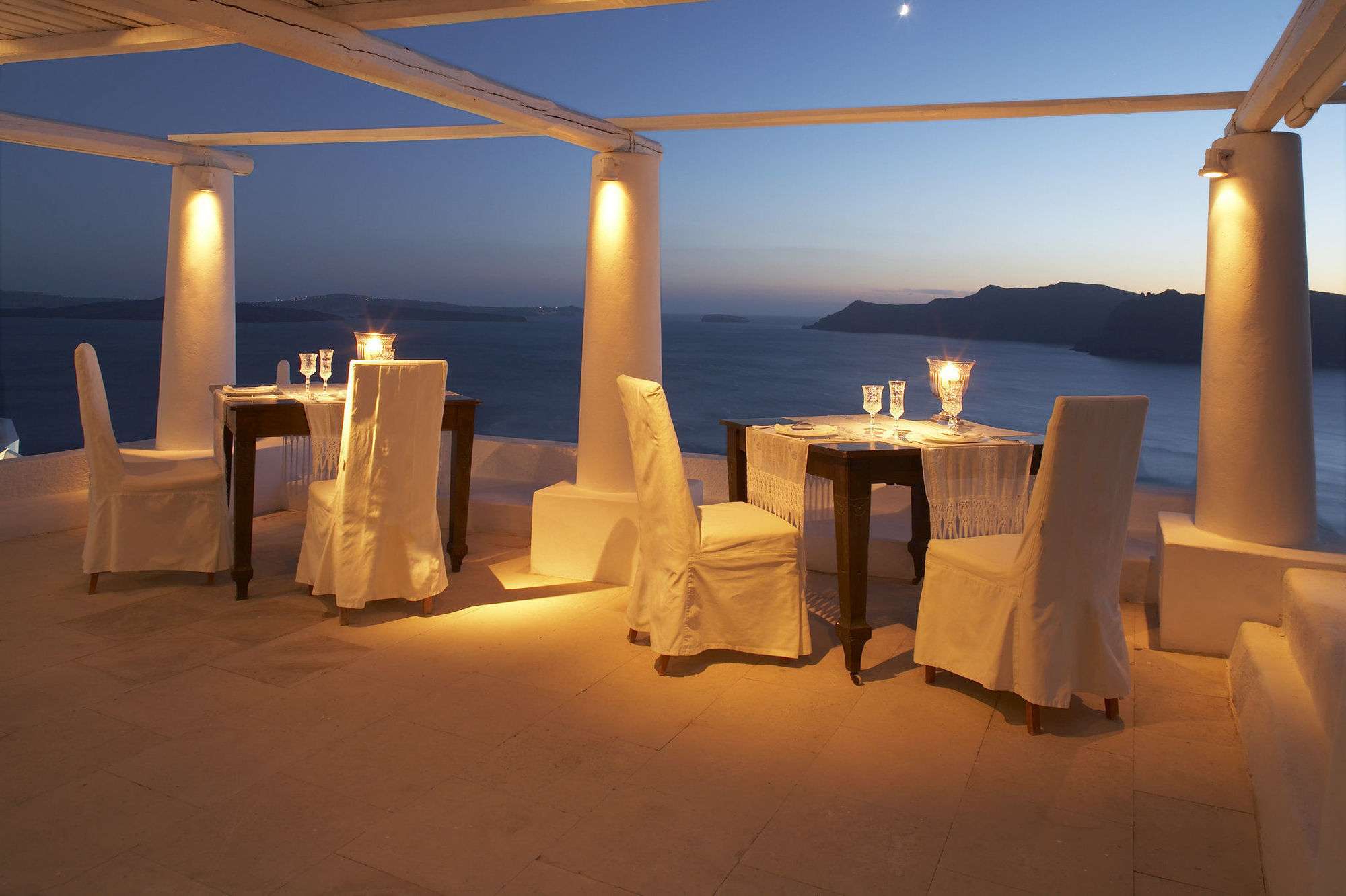 Katikies Villa Santorini - The Leading Hotels Of The World Oía Restaurace fotografie