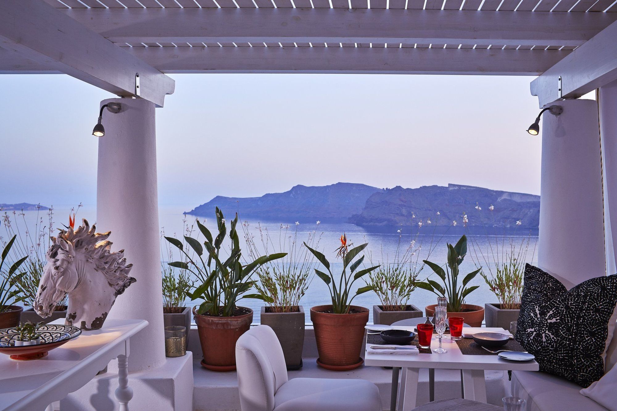 Katikies Villa Santorini - The Leading Hotels Of The World Oía Restaurace fotografie